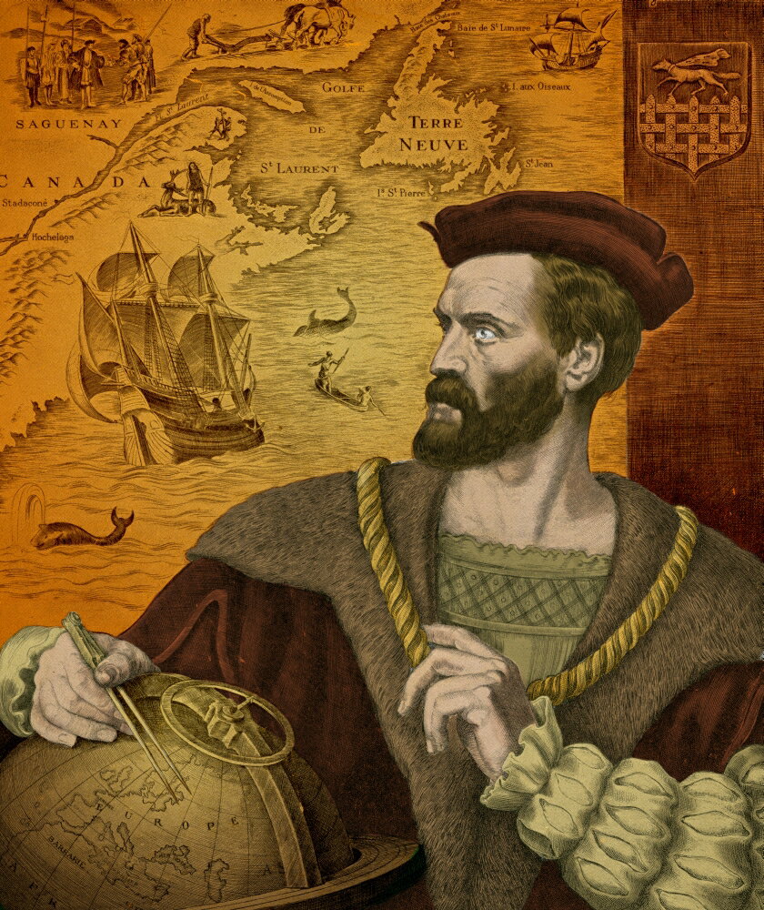 Posterazzi: Jacques Cartier French Explorer Stretched Canvas - Science ...