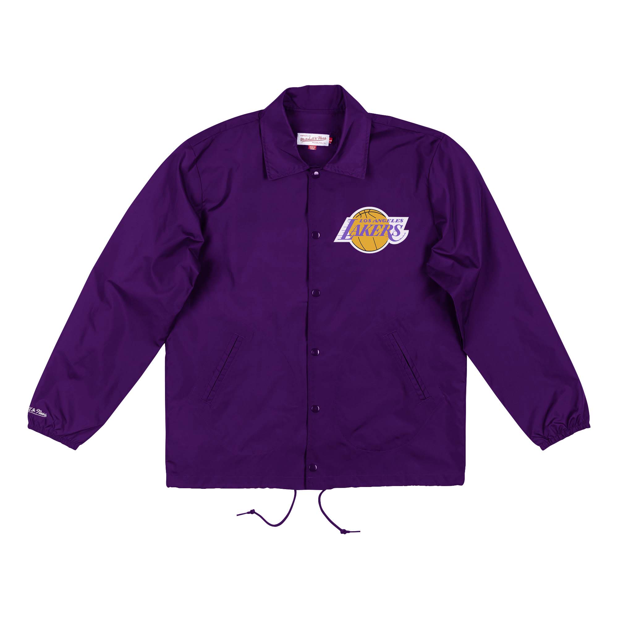 【毒】Mitchell & Ness NBA Coaches Windbreaker Jacket 經典教練外套 湖人 紫【領券折222｜Cube卡+APP下單最高10%回饋】