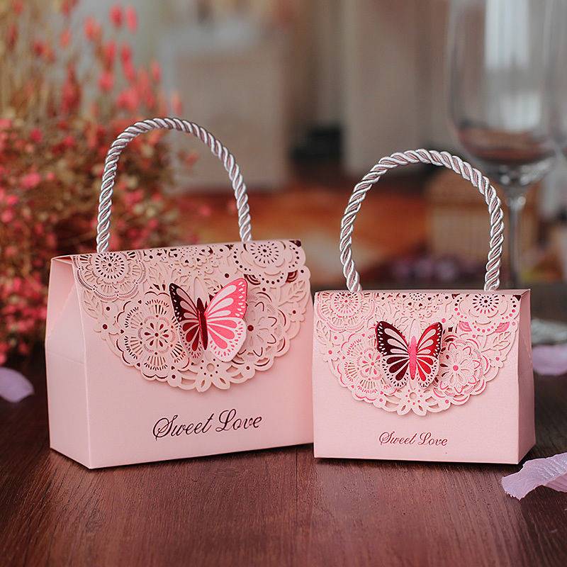 喜糖盒歐式結婚用品創意包裝糖盒糖果盒禮盒婚禮手提喜糖袋子