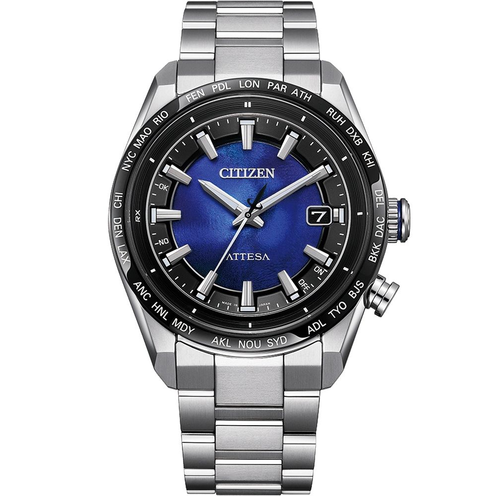 送禮首選★CITIZEN星辰 限量電波光動能鈦金屬腕錶CB0288-65L  附提袋【全館滿額折價★APP下單點數4倍送】線上購買享_實體門市同步服務