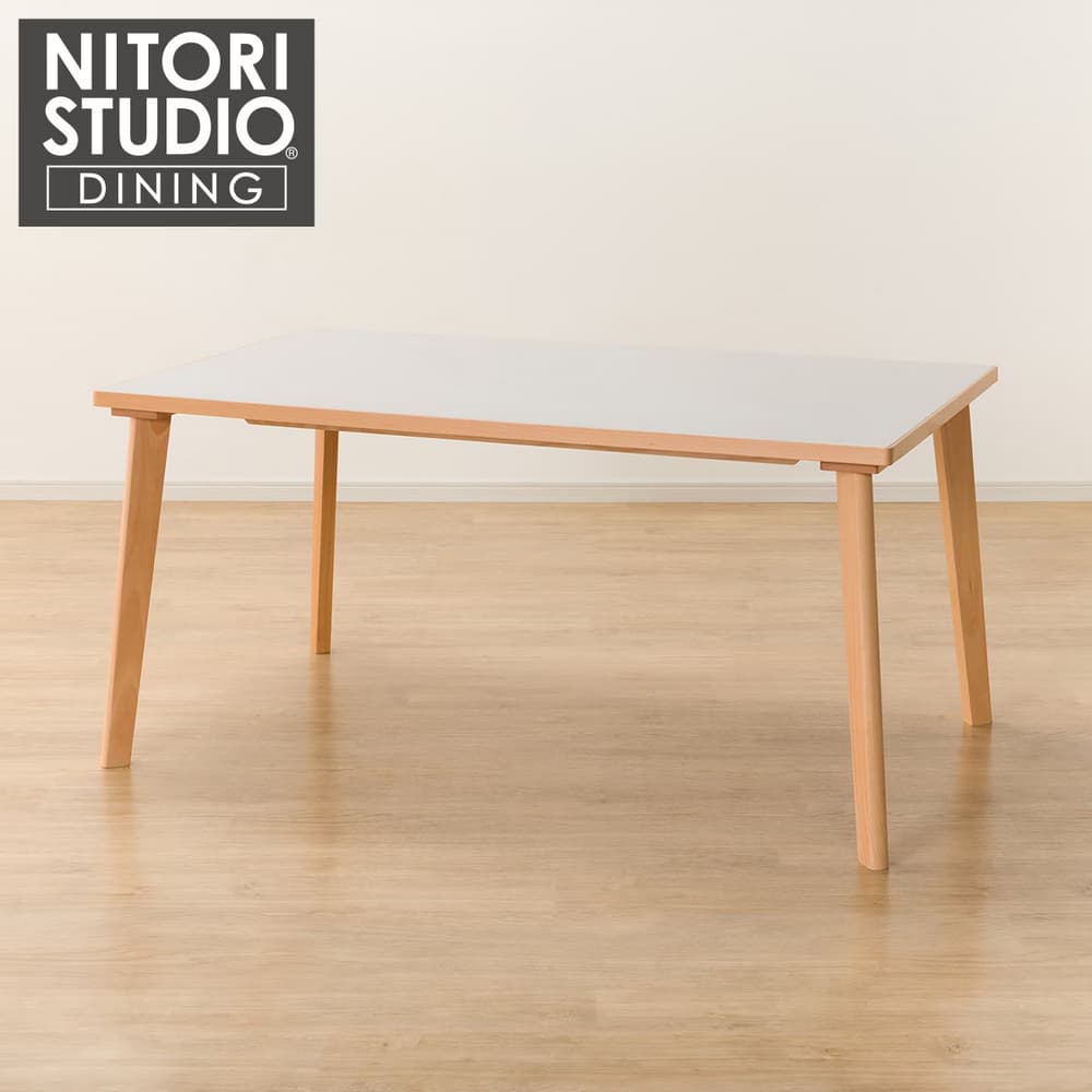 ◎陶板實木餐桌 N COLLECTION T-12 150 NA/WH NITORI宜得利家居