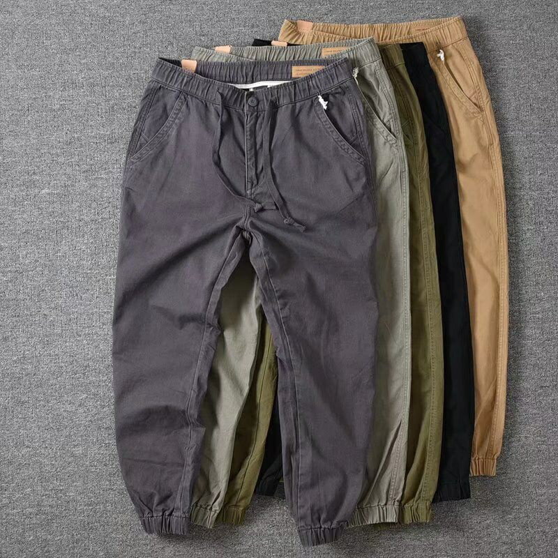 【MLM】美式 街頭束口褲 高質量男褲 哈倫褲 工作長褲 純棉 速乾褲 M-4XL 休閒長褲 長褲男 縮口褲