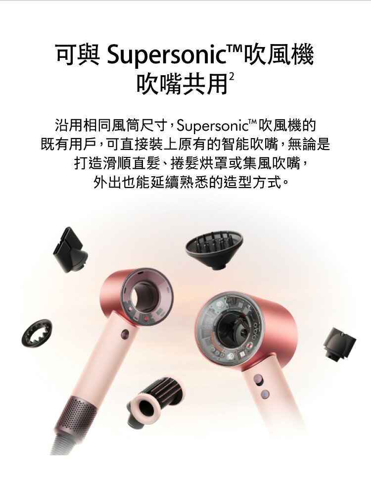 【公司貨】戴森 Dyson Supersonic™ Travel HD19 隨行吹風機 全球電壓 國際電壓 智慧溫控技術 體積小 重量輕 旅行攜帶便利 各種髮質皆適用 4