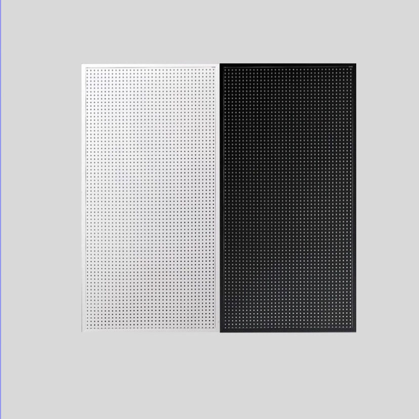 優樂悅~帶框圓孔家用洞洞板貨架上墻展示架萬能多孔板飾品五金工具架掛板洞洞板