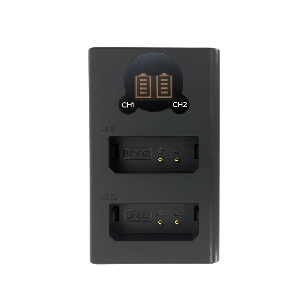 EC數位 ROWA 樂華 LCD 顯示雙槽充電器 FOR CANON LP-E10 雙充 Micro USB Type-C USB