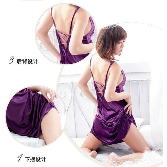 人氣款 爆乳性感睡衣 情趣睡衣 冰絲睡衣 吊帶睡衣 連身睡衣 居家服 櫻桃嚴選 1