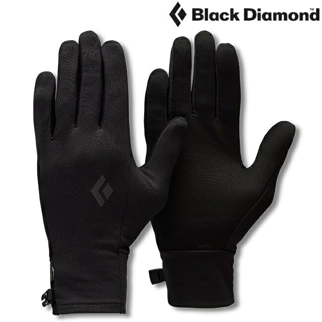 特價款 Black Diamond LightWeight ScreenTap Liners 輕量可觸控彈性手套/內手套 801808 黑
