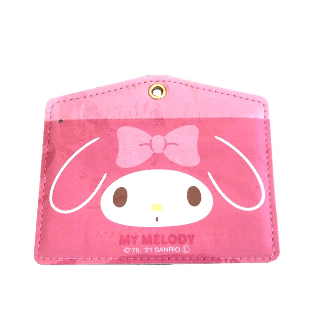 asdfkitty*美樂蒂 大臉 票卡套 證件套 悠遊卡套 卡片套-日本正版商品