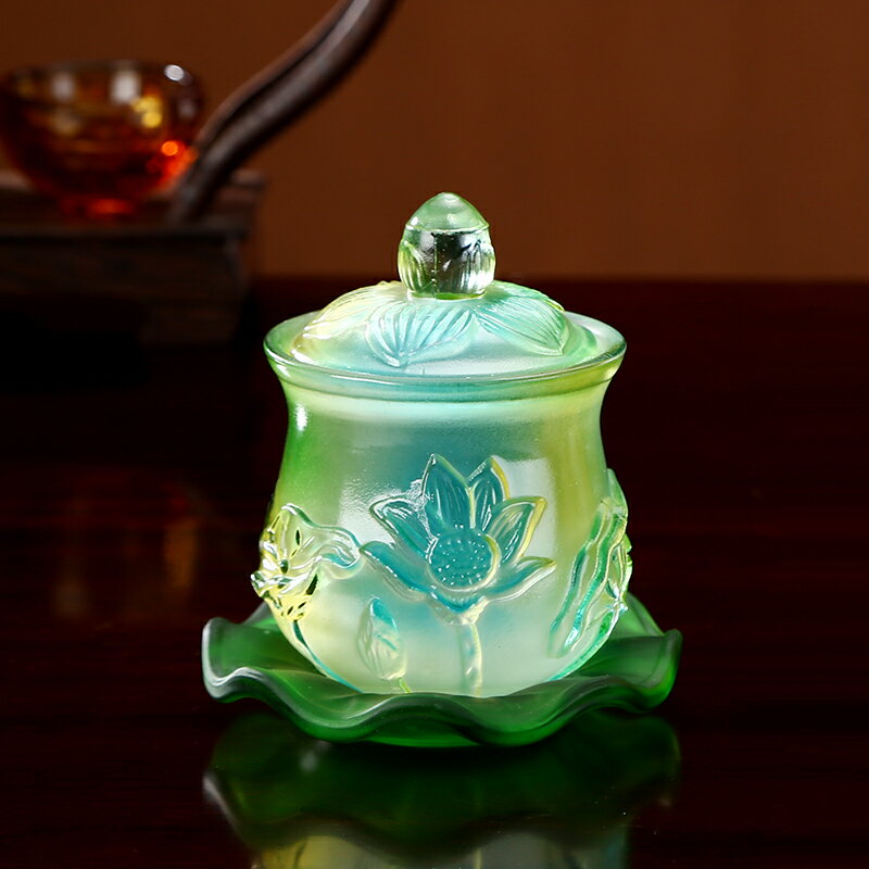 【優選百貨】供奉法器 佛具 供杯 供盤 佛杯 琉璃蓮花供佛水杯 供水杯 供佛杯 供杯 家用水晶凈水杯 聖水杯 佛教用品 全館免運 618購物節