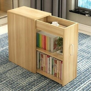 書櫃書架現代簡約移動書櫃書櫥兒童學生儲物櫃隱藏書櫃帶門櫃子 LX【限時特惠】