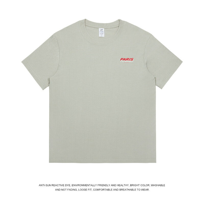 【喜挖】美式街頭嘻哈男生t恤字母印花純棉短袖夏季潮流設計感男裝半袖衫 0