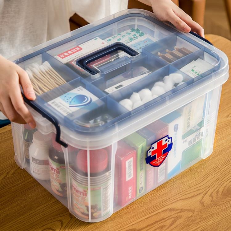 家庭裝醫藥箱家用小型急救箱藥物品醫護療用可愛收納箱盒子大容量 「店長推薦」