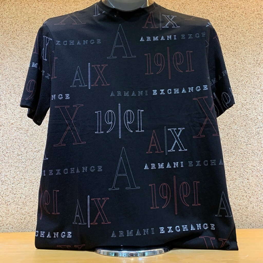 (Little bee小蜜蜂精品)Armani Exchange AX 黑短T-Shirt(零碼款式)(S)
