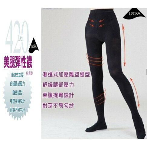 420D 高機能彈力褲襪 壓力襪 健康襪 彈性褲襪 束腿襪 美腿褲襪 塑腿襪 德國標準壓力值設計 護理師 櫃姐指定 櫻桃嚴選 0