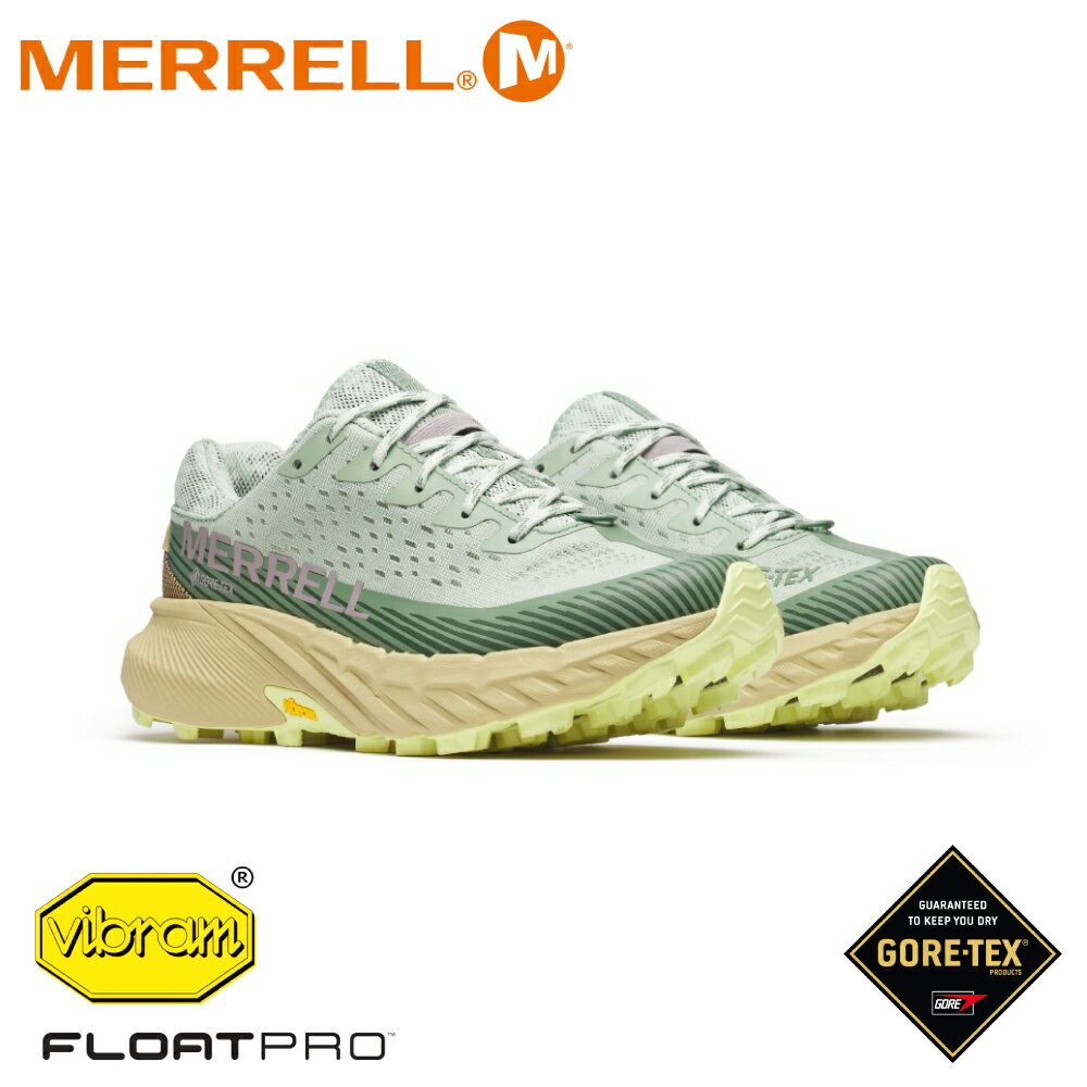 【MERRELL 美國 女 AGILITY PEAK 5 GORE-TEX《鼠尾草綠》】ML068368/登山/越野鞋/運動鞋