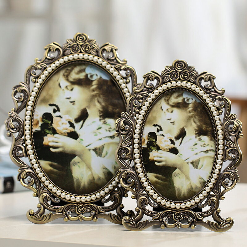 古典鏤空歐式相框擺臺6寸7寸七寸婚紗照照片框相架 生日結婚禮物