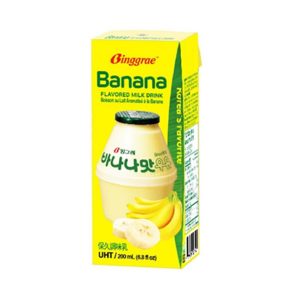 免運 韓味不二 韓國Binggrae香蕉牛奶 200ml x 24瓶 公司貨 Binggrae 韓味不二 HS嚴選