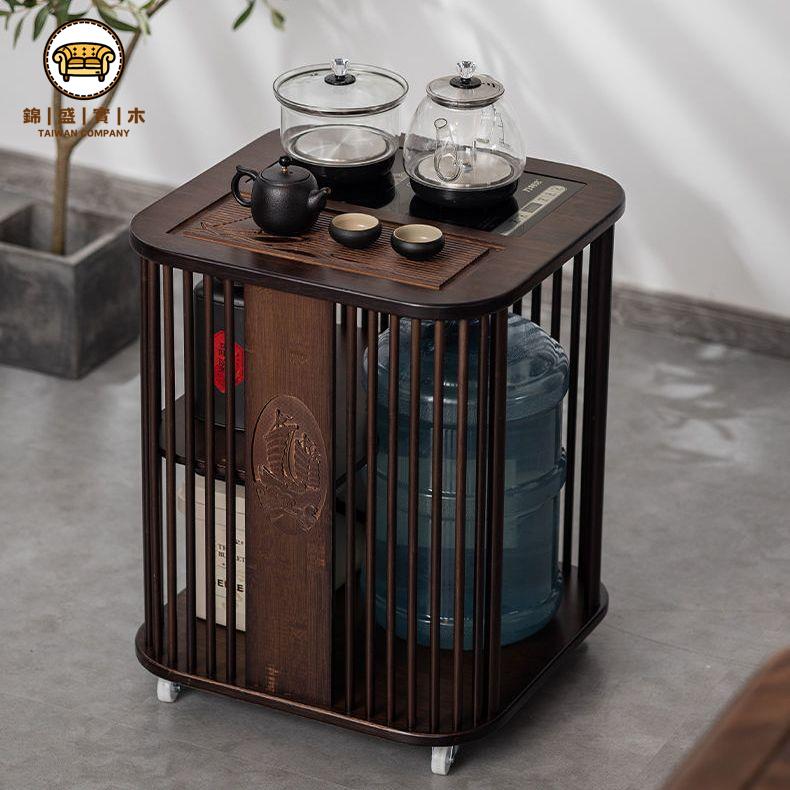 店長推薦 免運 茶臺 家用中式茶水櫃 茶几 茶幾 功夫茶具 茶具套裝 茶櫃 櫃子 茶桌 茶臺 小戶型移動茶車家用茶櫃燒水壺一體新中式茶桌茶幾客廳簡易小茶臺工廠直銷/開立發票 售後保障 j110