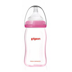 貝親 PIGEON 矽膠護層寬口母乳實感玻璃奶瓶160ml/粉 P26737P【紫貝殼】