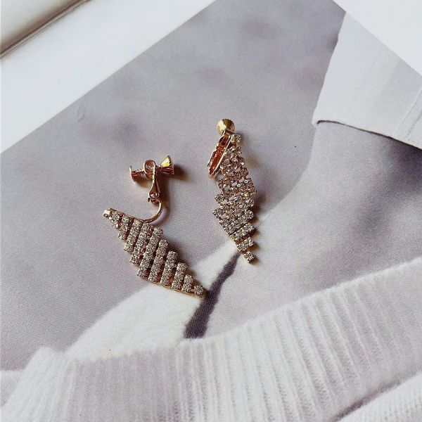 現貨專區｜絕美晶鑽夾式耳環(BPECL18)｜送禮精選店家★Reyna jewelry 女王飾品