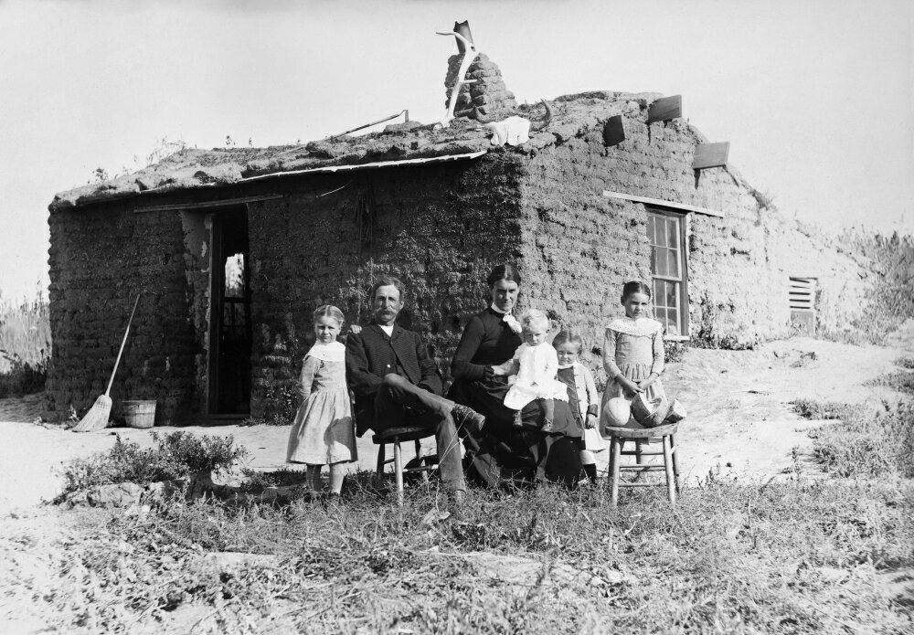 Posterazzi: Nebraska Settlers 1888 Nthe Samphere Family In Front Of ...