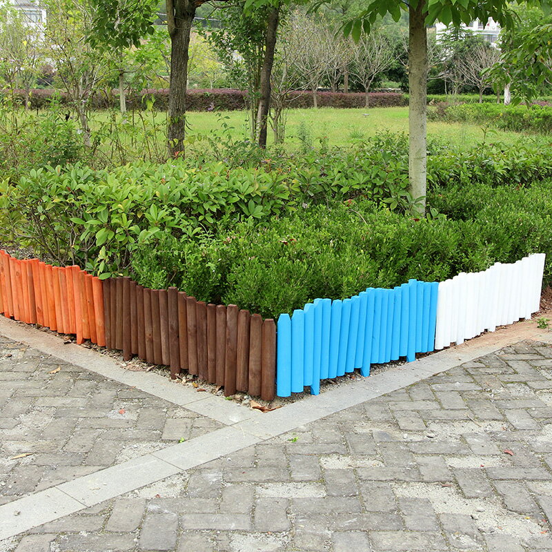 防腐木柵欄圍欄籬笆小院戶外庭院菜地花池木頭花欄柵木質花壇護欄