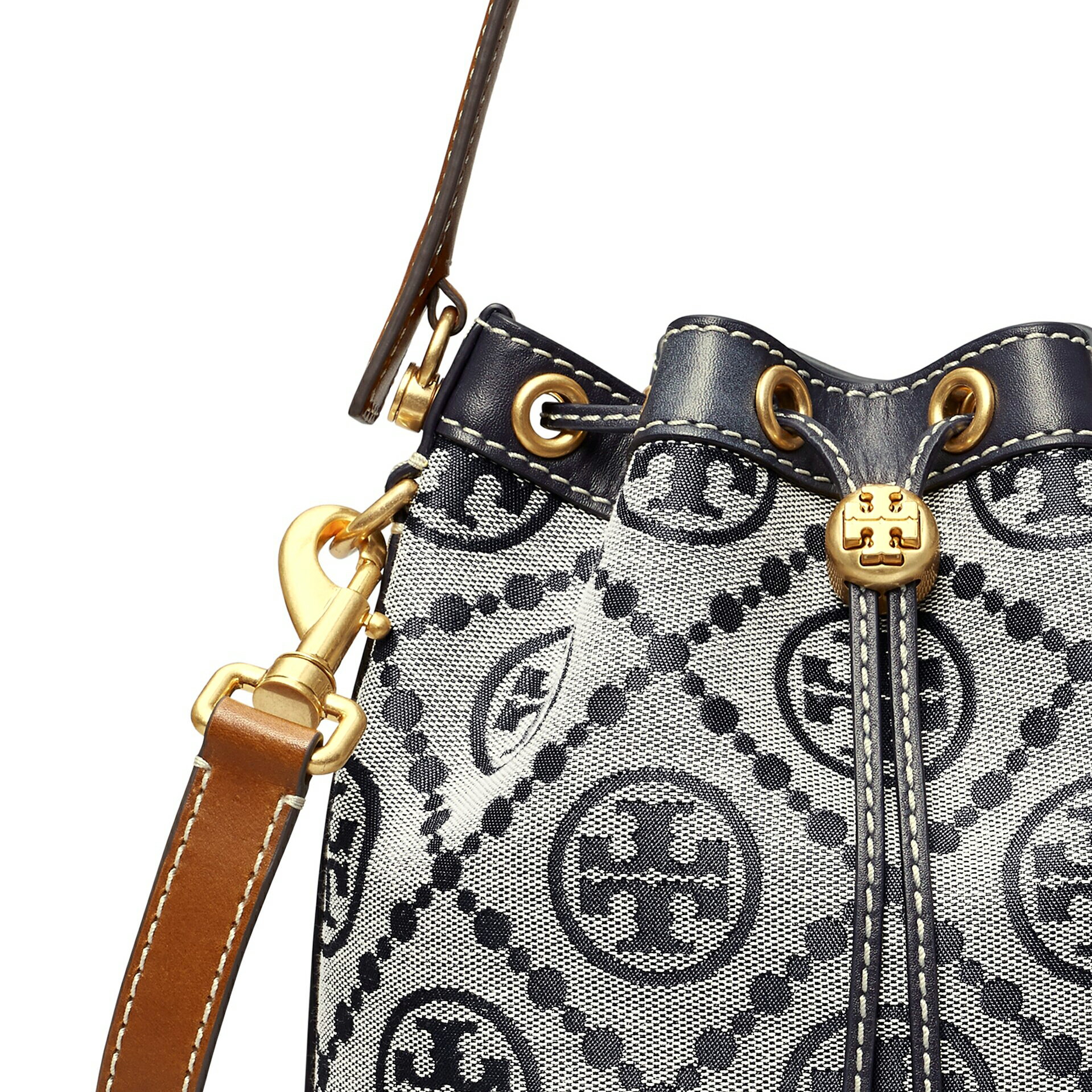 精選★TORY BURCH T MONOGRAM 單肩斜跨手提水桶包 79487 84336  (現貨整新)~【母親節禮物★菲尼斯 國際精品3折起 春夏新品 換季下殺】 7
