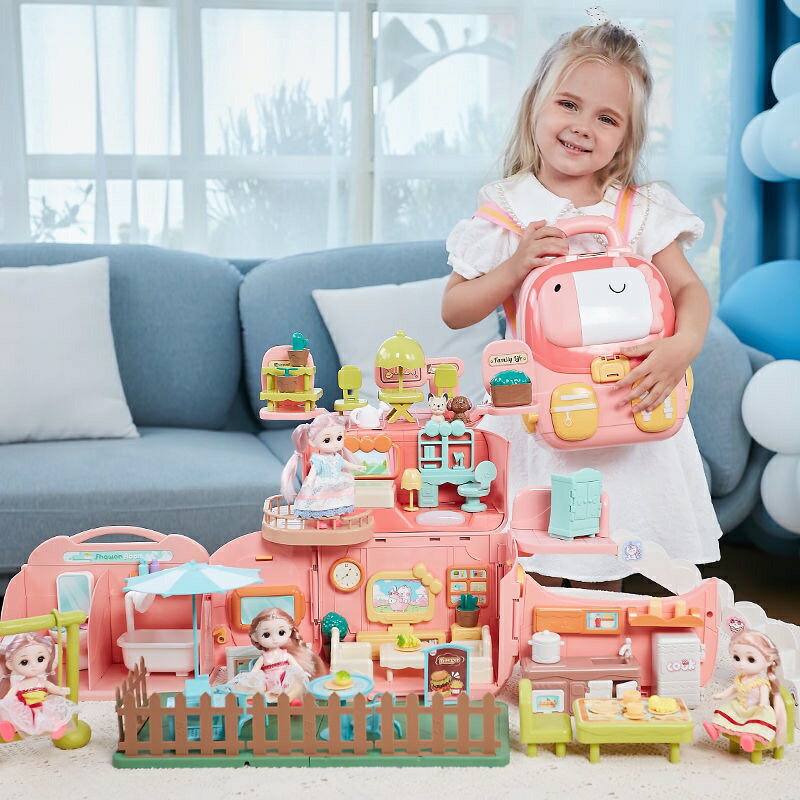 ⭐⭐公主別墅城堡 過家家玩具 女孩芭比娃娃屋 兒童生日禮物