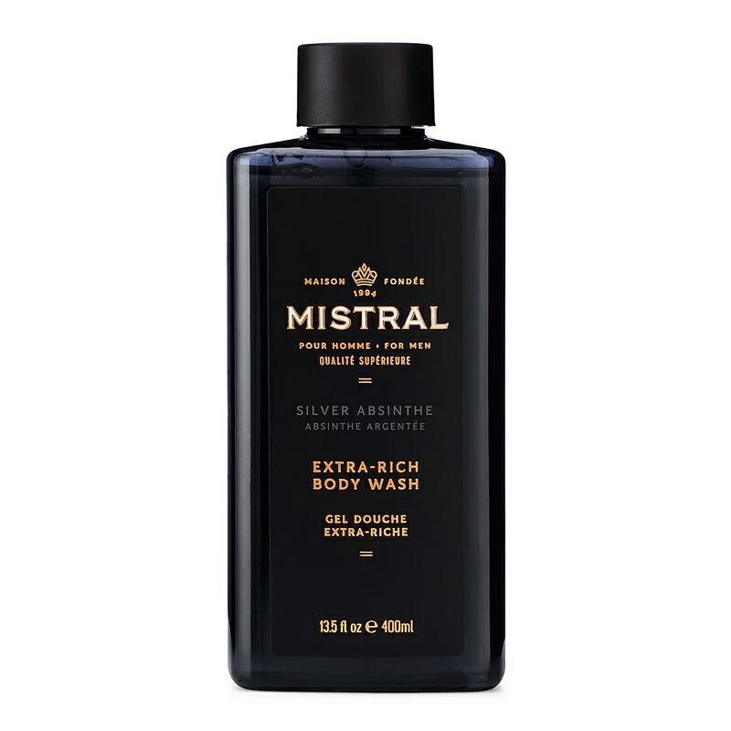 【紳士用品專賣】美國 Mistral - 艾碧斯 2合1 洗髮沐浴露（Silver Absinthe）