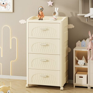 可移動床頭櫃免安裝寶寶簡易衣櫃收納櫃抽屜式客廳零食玩具儲物櫃