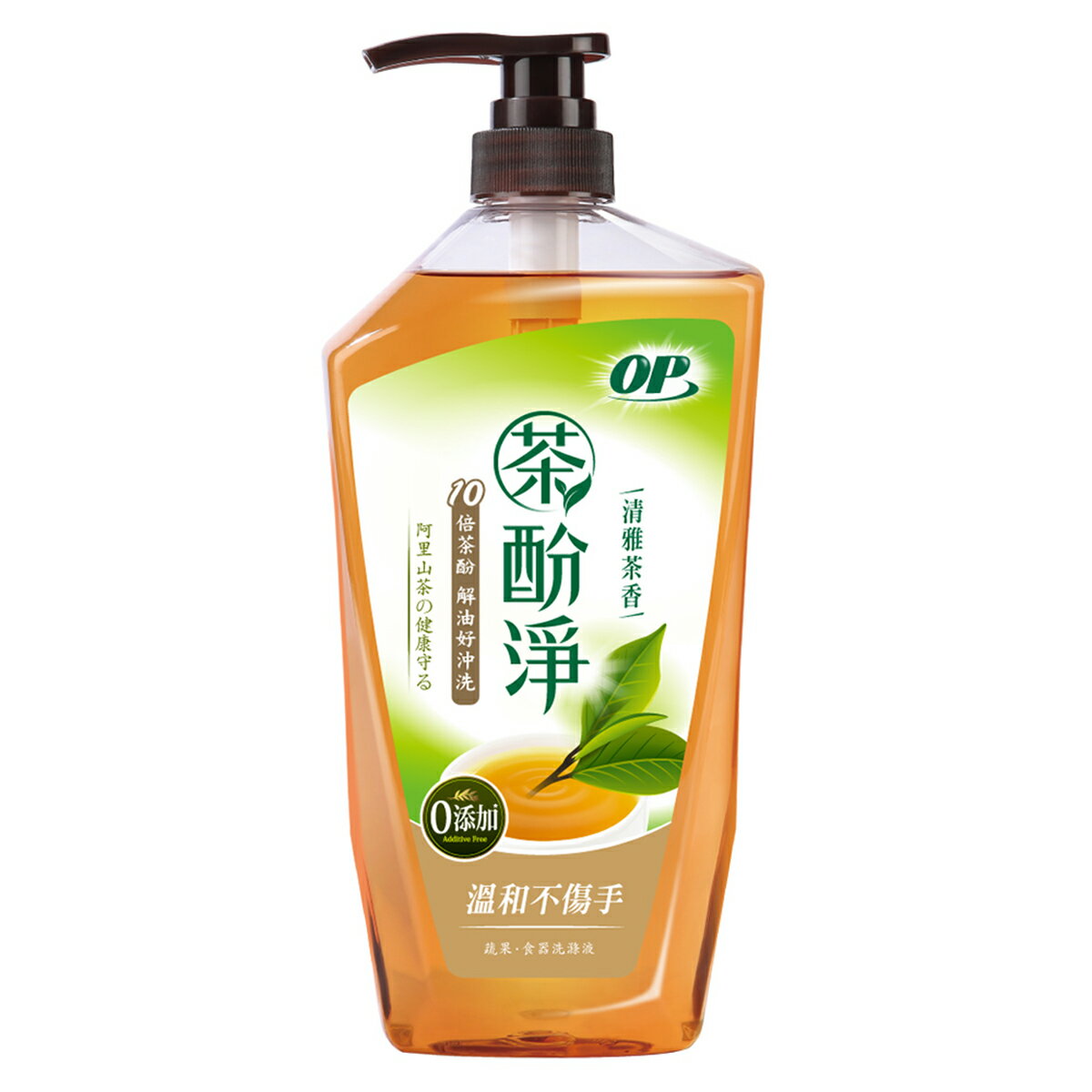 OP 茶酚淨 可洗蔬果洗潔精/洗碗精-清雅茶香1000g 【居家生活便利購】