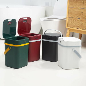 家用商用客廳廚房智能感應垃圾桶踢碰感應有蓋自動開蓋靜音衛生桶