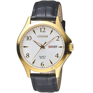 CITIZEN 星辰錶-指定商品-經典 雅痞 時尚腕錶(BF2003-25A)-42mm-白面皮革【刷卡回饋 分期0利率】