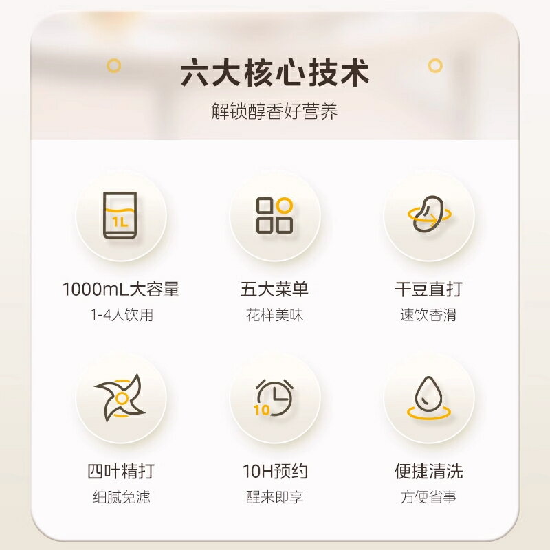 美的豆漿機家用全自動2025新款免煮多功能料理機破壁機小型榨汁機