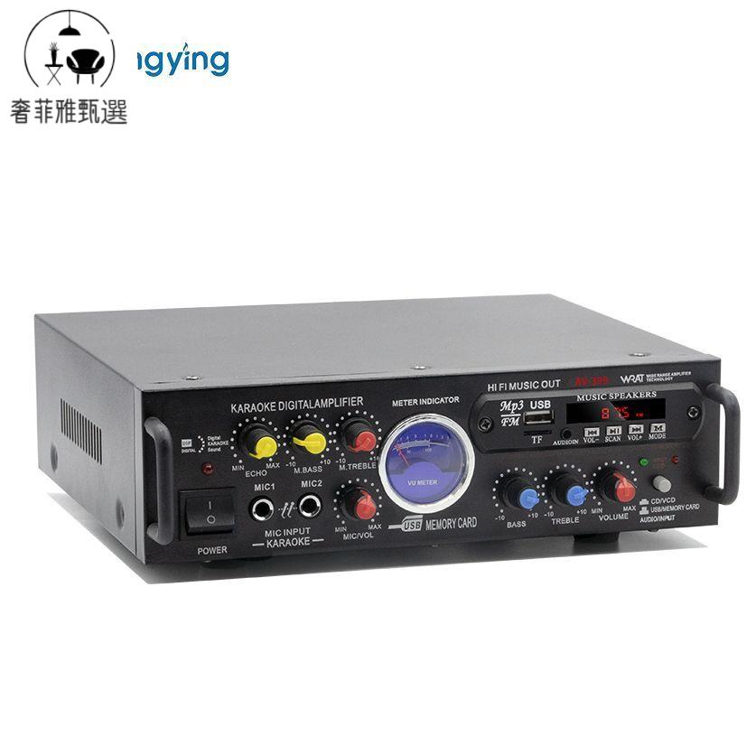 【奢菲雅】臺灣公司/功放機/110V擴大機/多功能藍芽功放機家用插卡車載大功率小型HIfi專業功放
