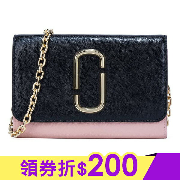 MARC JACOBS 牛皮翻蓋金屬鏈條單肩斜挎包 M0013613