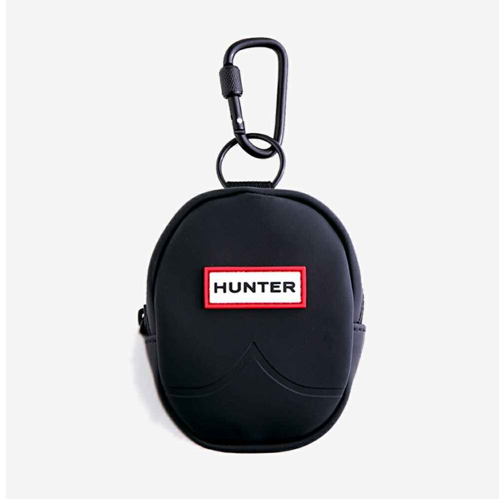 Hunter 黑 橡膠感 防水 掛勾小包 H7688 (UBP0002CPEA-BLK)