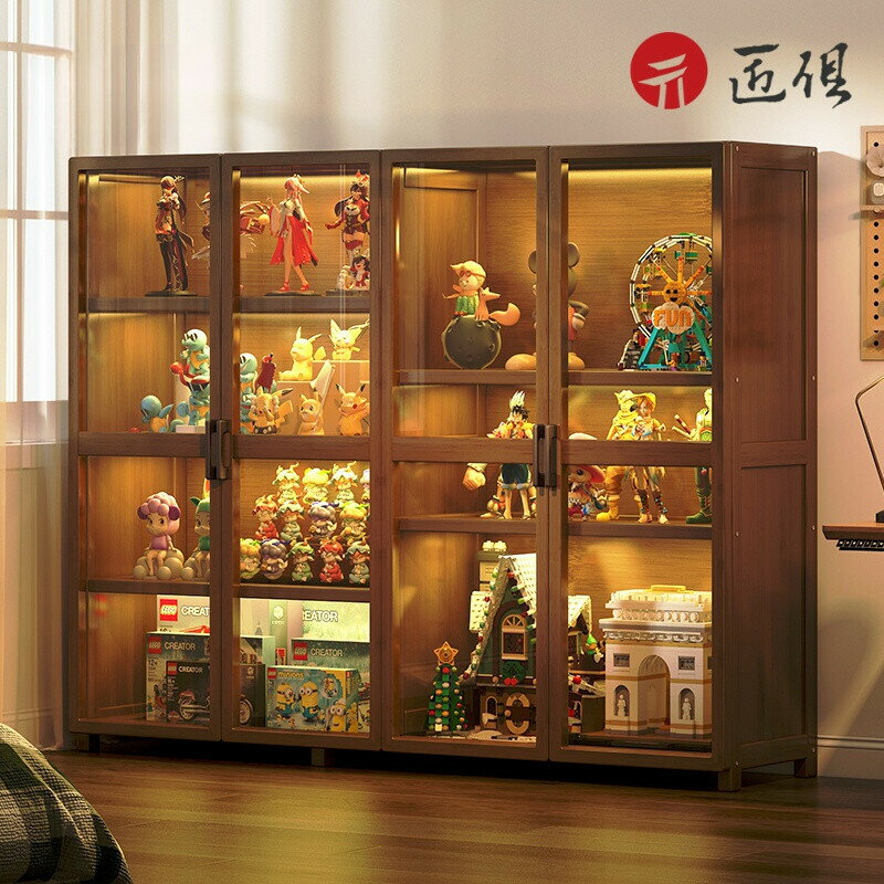 【匠俱】實木公仔展示櫃 模型展示櫃 收納櫃 公仔櫃 書櫃 樂高展示櫃 透明展示櫃 壓克力展示櫃 手辦櫃 展示