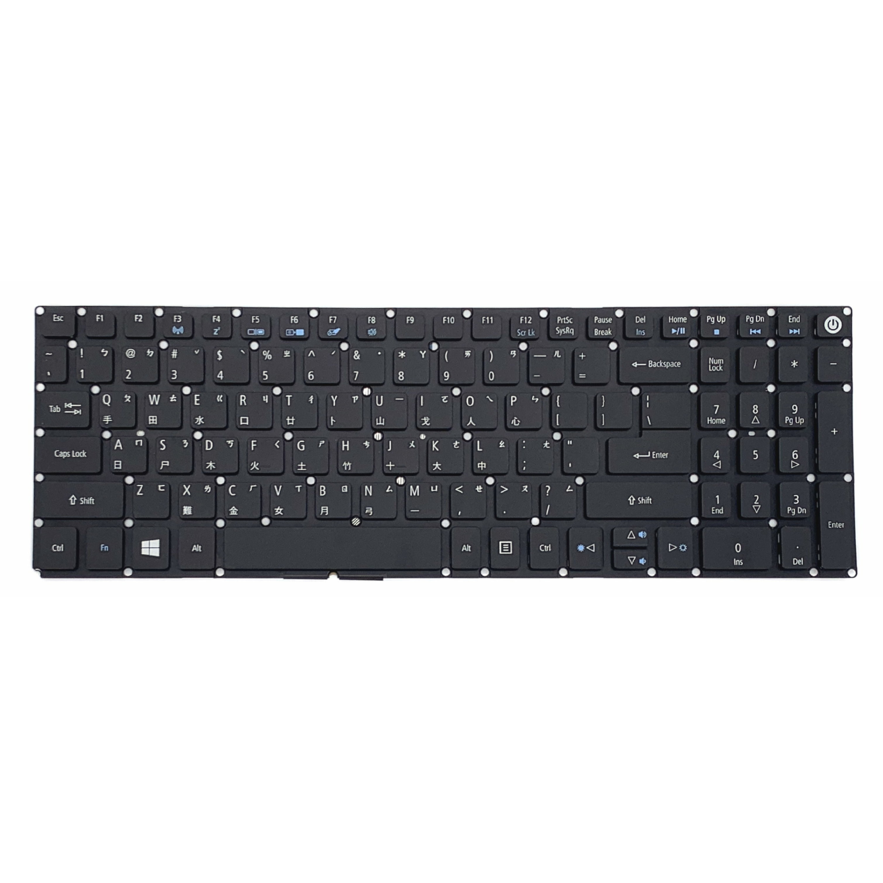 Base Inférieure Acer Aspire - Compatible E5-574TG, F5-521, F5-571, Etc. - Pièce D'origine Neuve - Noir