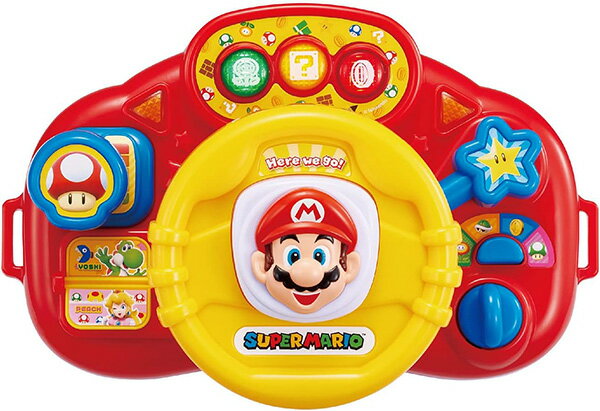 【全館95折】瑪利歐 方向盤玩具 兒童玩具 聲光玩具 益智玩具 超級瑪利歐 日本正版 該該貝比日本精品