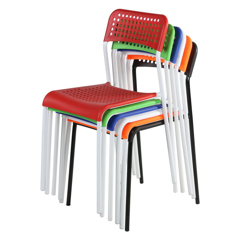 餐椅休閒辦公椅電腦椅靠背椅簡約酒店培訓椅鏤空時尚塑料椅子