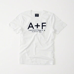 美國百分百【Abercrombie & Fitch】T恤 AF 短袖 T-shirt 短T Tee 麋鹿 白色XS S M L號 H785