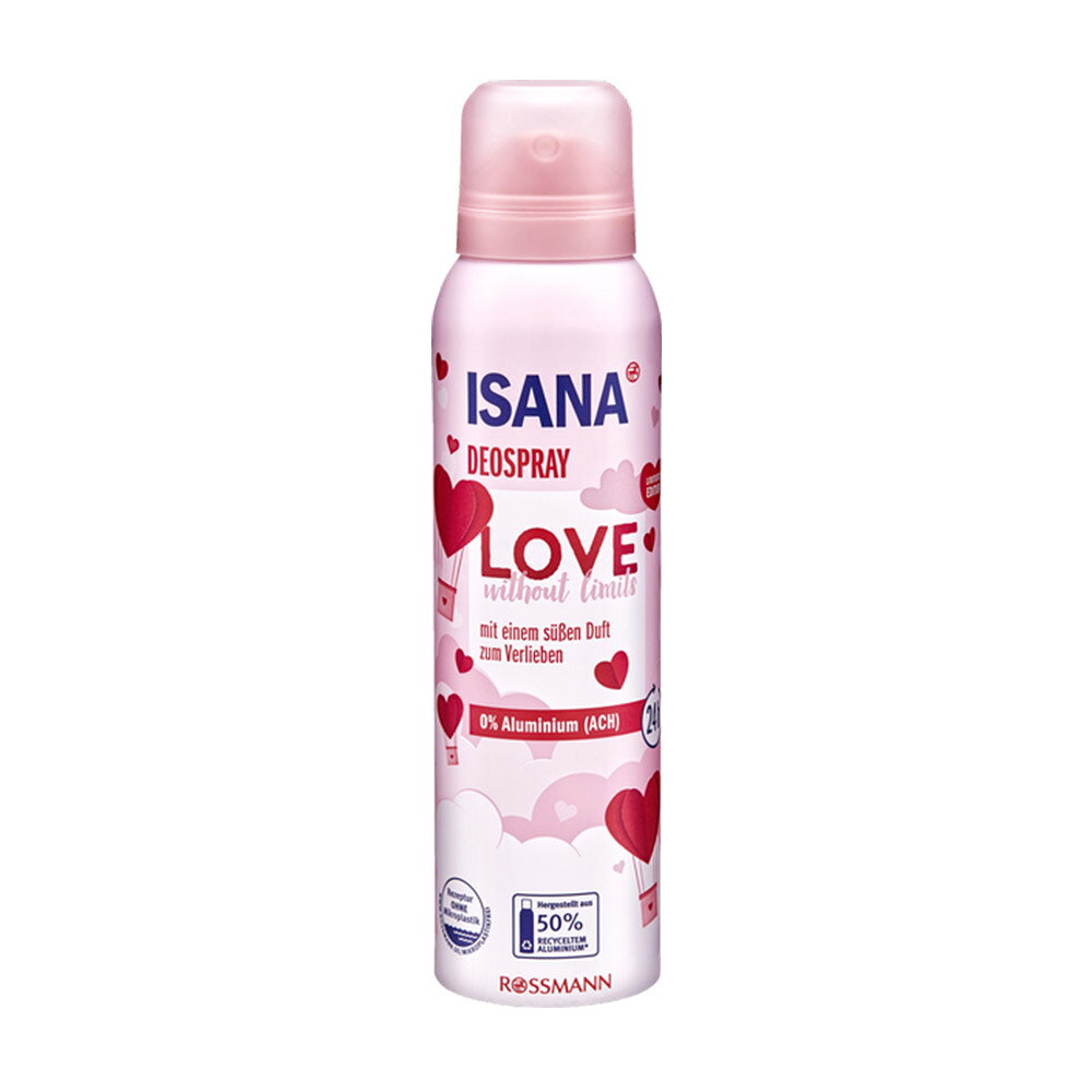 德國 Rossmann ISANA 愛無限體香噴霧 150ml 噴霧 體香 清新乾爽 附發票現貨 ｜換季推薦⚡專櫃保養 初秋彩妝 品牌香氛 【心心哈德】