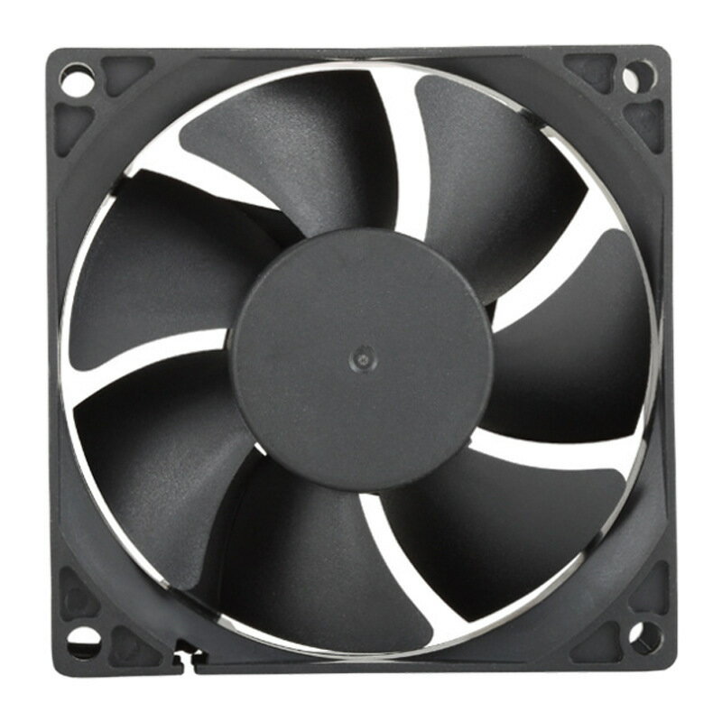 工廠直銷 臺式電腦機箱風扇 8CM 8025 大4P 3PIN電源散熱風扇黑色【Snowbelle優選】