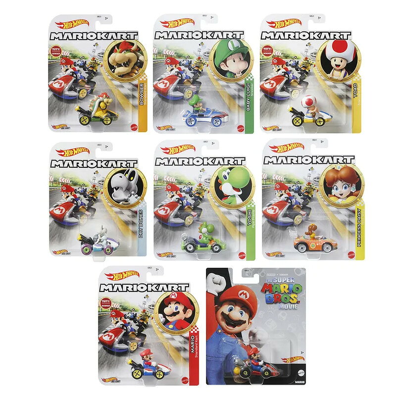 《風火輪Hot Wheels》 瑪莉歐 Mario Kart 原箱8入 (E箱號)東喬精品百貨