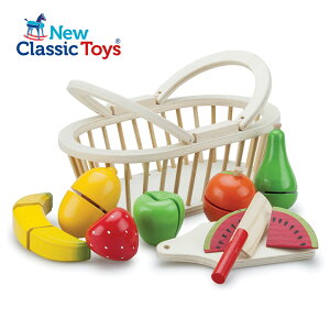 《荷蘭 New Classic Toys》木製廚具 - 水果籃切切樂 東喬精品百貨