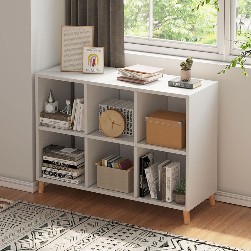 書架客廳小型置物架落地矮書櫃實木腿臥室收納櫃子簡易飄窗置物櫃