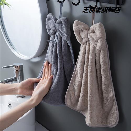 搽手帕抹手布網紅擦手巾掛式可愛韓國創意衛生間廚房插手掛式毛巾