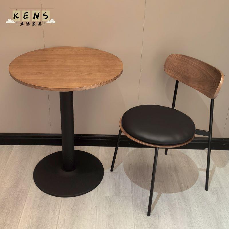 公司貨 茶幾桌 咖啡店桌 甜品店桌子 洽談不銹鋼圓桌簡約休閑咖啡廳奶茶甜品店組合圓形接待餐桌桌子