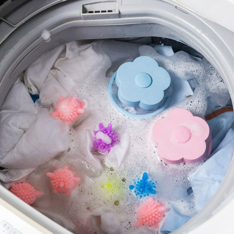 洗衣機過濾網袋漂浮除毛器清潔過濾器洗衣袋洗衣去毛發神器吸毛球